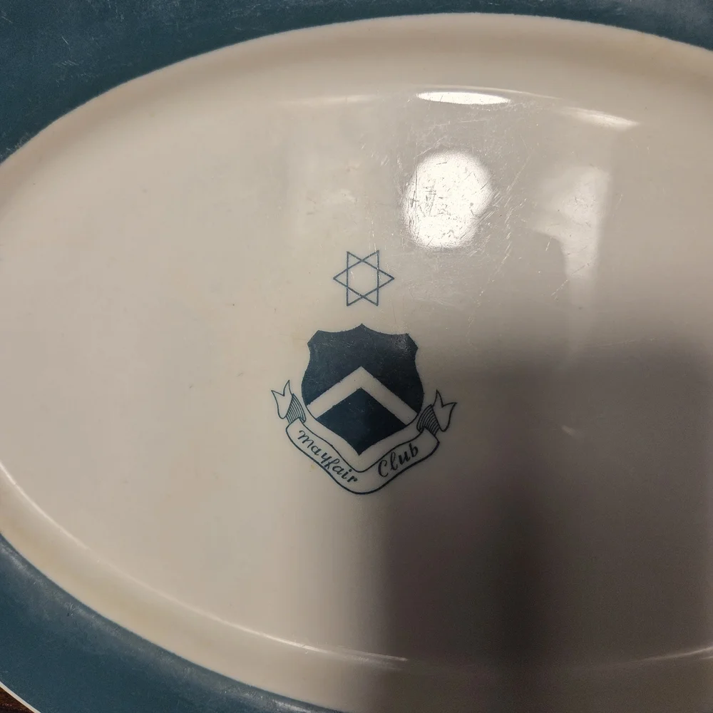 Elegant Blue and White Ceramic Platter